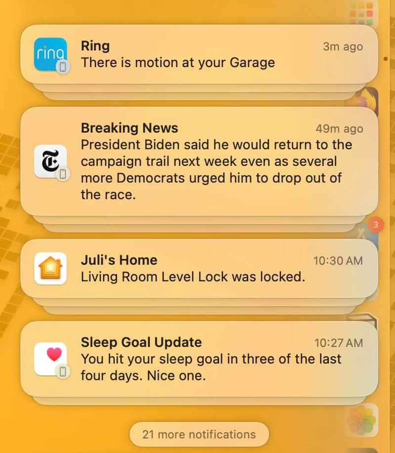 Access iPhone Notifications on Mac
