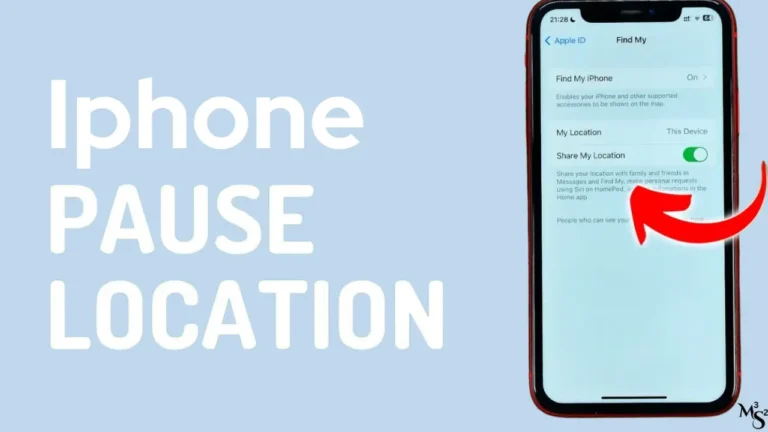Pause Location on Find My iPhone