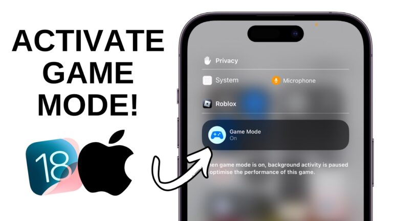 iPhone's Game Mode in iOS 18